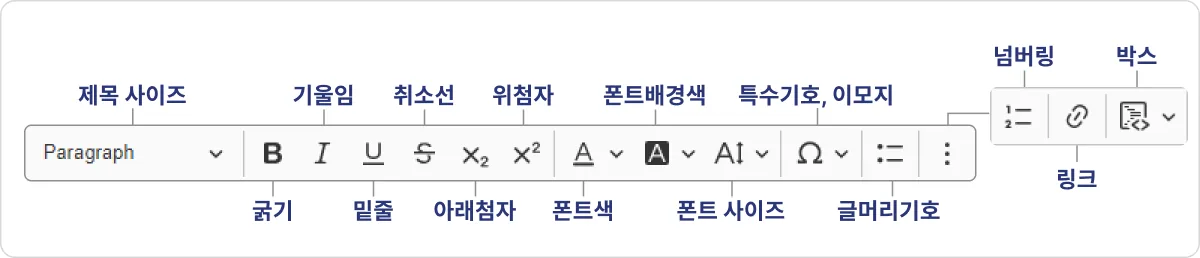 가독성 높은 설문 만들기 - 텍스트 편집기를 이용하면 가독성이 높은 설문을 만들 수 있어요!
